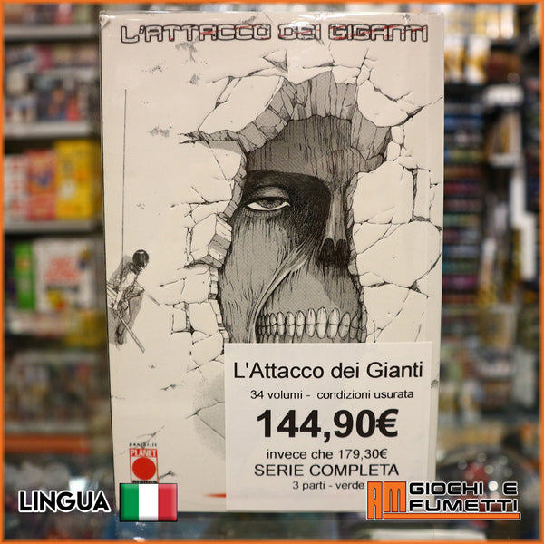 L'Attacco dei Giganti - Attack on Titan - Pari al nuovo - 34 volumi - serie completa