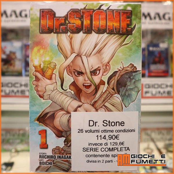 Dr.Stone - 26 volumi - di seconda lettura - serie completa