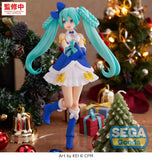 (Pre-vendita) Hatsune Miku - 21 cm - Character Vocal Series 01: Hatsune Miku High Premium PVC Figure Sapphire Christmas Ver.